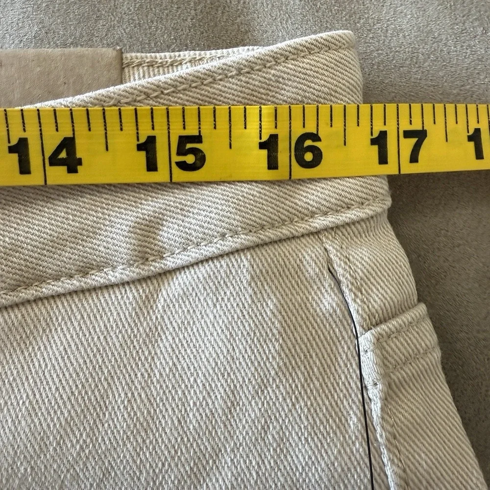 FRYE Anthropologie Womens 12 35x30 Pants Riley Wide Leg Khaki Mid Rise New Tags - Picture 9 of 12